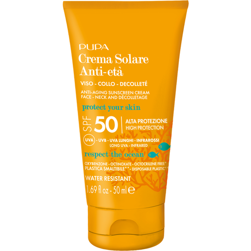 PUPA SOLARE CREMA ANTI-ETA' VISO, COLLO, DECOLLETE' SPF50 TUBO 50 ML