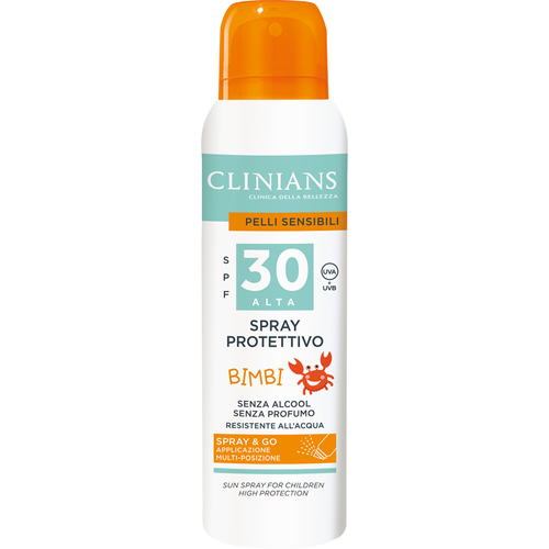 CLINIANS SOLARE SPRAY PROTETTIVO BIMBI PELLI SENSIBILI SPF30 BOMBOLA 150 ML 