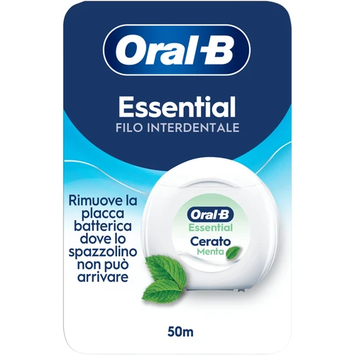 ORAL B ESSENTIAL FILO INTERDENTALE CERATO MENTA 50 METRI 
