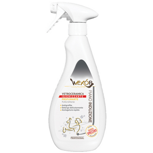 WEXOR PIANO INDUZIONE VETROCERAMICA IGIENIZZANTE PROFUMANTE TRIGGER 500 ML