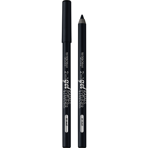 DEBORAH MATITA OCCHI 2in1 IN GEL N.01 MAT BLACK