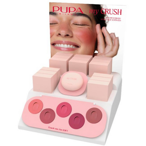 PUPA MY CRUSH LIPS&CHEEKS ESPOSITORE MAKE UP 15 PEZZI MISTI