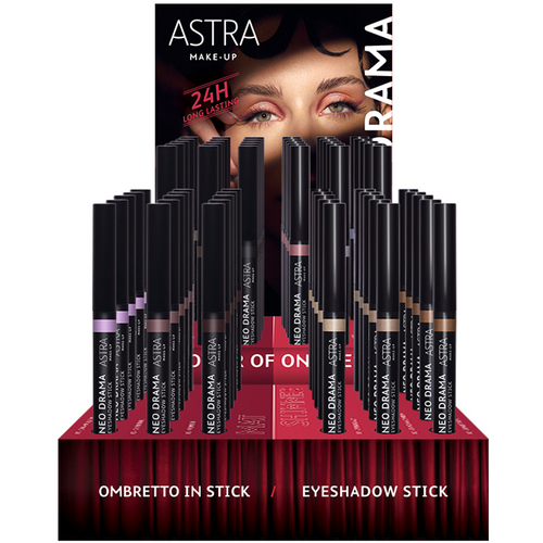 ASTRA OMBRETTO NEO DRAMA ESPOSITORE MAKE UP 72 PEZZI MISTI