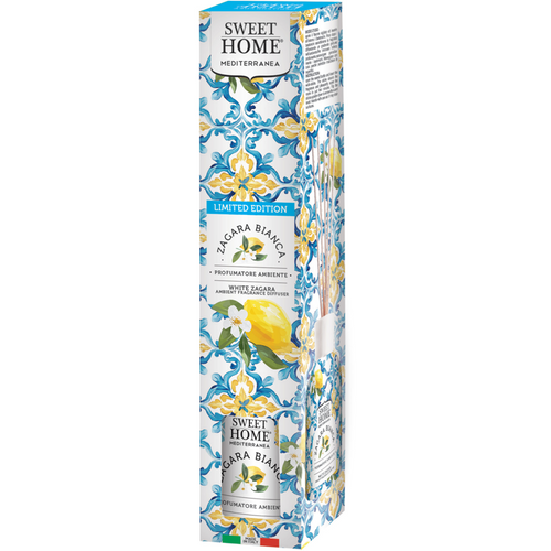 SWEET HOME PROFUMATORE AMBIENTE CON BASTONCINI ZAGARA BIANCA 100 ML 