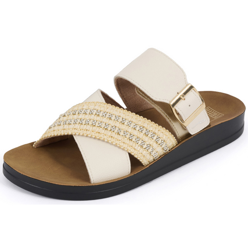 PERLETTI SANDALO DONNA COMFORT BICOLORE TAGLIE ASSORTITE 37/41