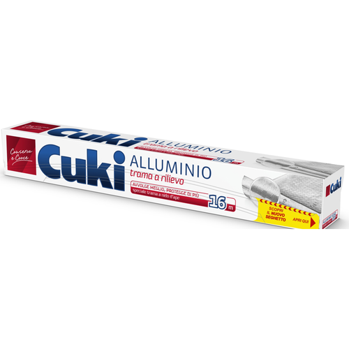 CUKI ALLUMINIO TRAMA A RILIEVO 16 METRI
