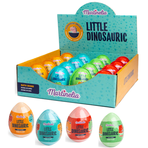 MARTINELIA BOMBA BAGNO LITTLE DINOSAURIC CON SORPRESA ASSORTITA 100 GRAMMI