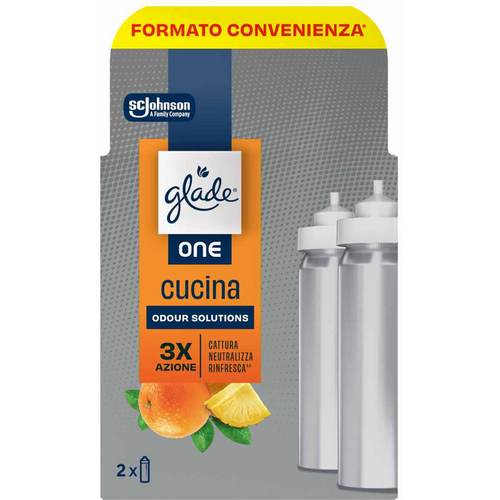 GLADE ONE RICARICA CUCINA ODOUR SOLUTIONS  2 PEZZI 10 ML