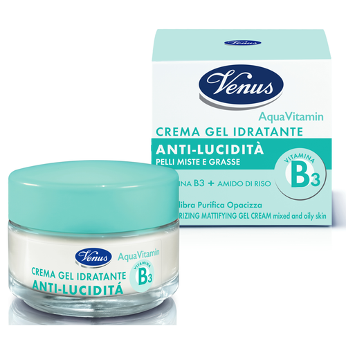 VENUS AQUA VITAMIN CREMA GEL IDRATANTE ANTI LUCIDITA' VITAMINA B3 50 ML