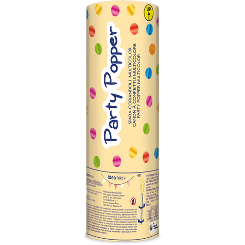 IDEA PARTY POPPER SPARA CORIANDOLI MULTICOLOR CM 20