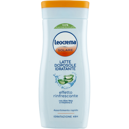 LEOCREMA SOLARE LATTE DOPOSOLE IDRATANTE RINFRESCANTE CON ALOE VERA E VITAMINA E 200 ML