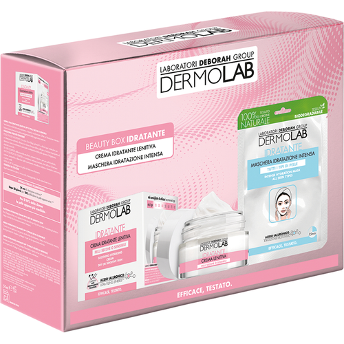DERMOLAB CONFEZIONE CREMA IDRATANTE LENITIVA 50 ML + MASCHERA IDRATAZIONE INTENSA