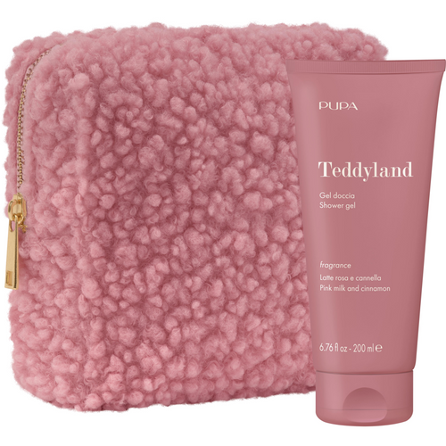 PUPA CONFEZIONE TEDDYLAND GEL DOCCIA LATTE DI ROSA CANNELLA 200 ML + POCHETTE