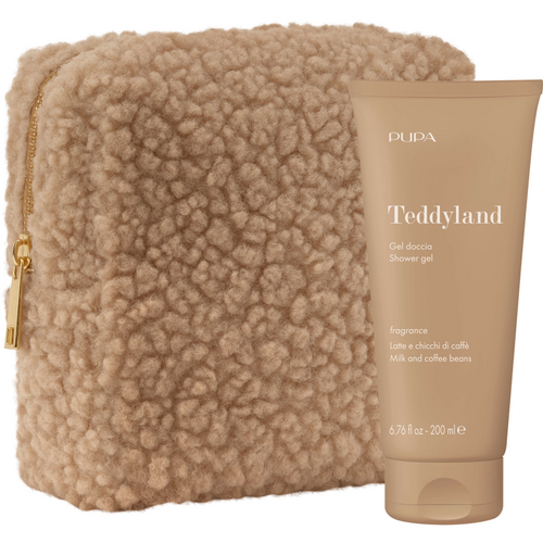 PUPA CONFEZIONE TEDDYLAND GEL DOCCIA LATTE E CHICCHI DI CAFFE' 200 ML + POCHETTE