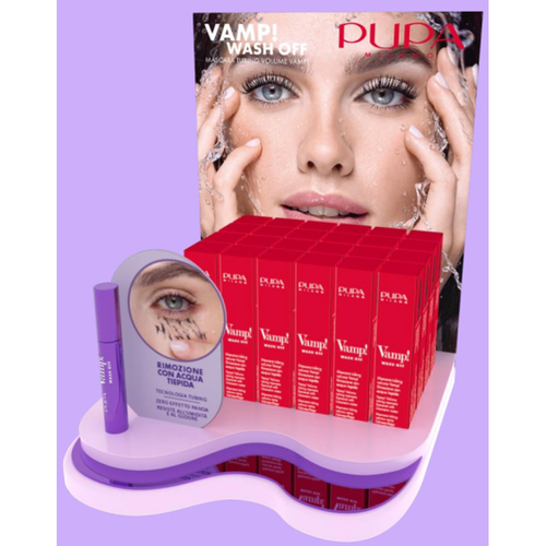 PUPA MASCARA VAMP! WASH OFF ESPOSITORE MAKE UP 24 PEZZI  