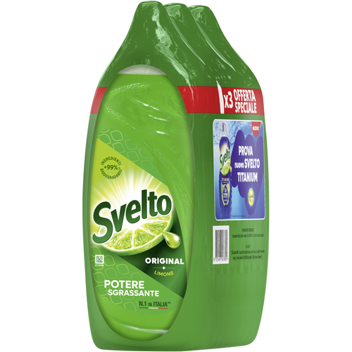 SVELTO DETERSIVO PIATTI LIMONE 3 PEZZA DA 1000 ML 