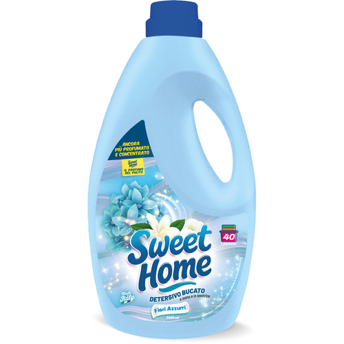 SWEET HOME DETERSIVO BUCATO MANO E LAVATRICE FIORI AZZURRI 40 LAVAGGI 2 LITRI