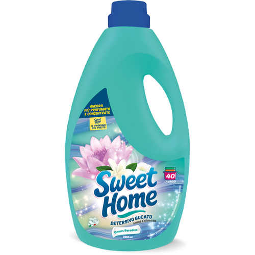 SWEET HOME DETERSIVO BUCATO MANO E LAVATRICE OCEAN PARADISE 40 LAVAGGI 2 LITRI