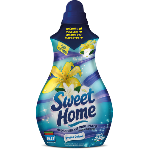 SWEET HOME AMMORBIDENTE PROFUMATO FRESCO COTONE 50 LAVAGGI 1250 ML