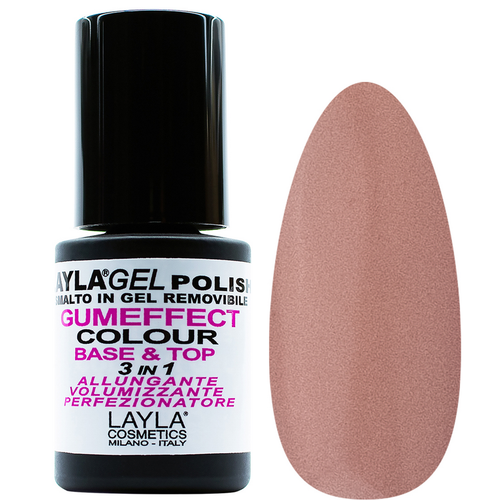 LAYLA SMALTO IN GEL COLOUR REMOVIBLE GUMEFFECT 3in1 BASE & TOP 08 EVASNESCENCE 