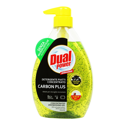 DUAL POWER PIATTI CONCENTRATO CARBON PLUS SUCCO DI LIMONE 600 ML 