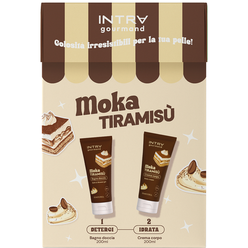 INTRA CONFEZIONE MOKA TIRAMISU BAGNODOCCIA 200 ML + CREMA CORPO 200 ML