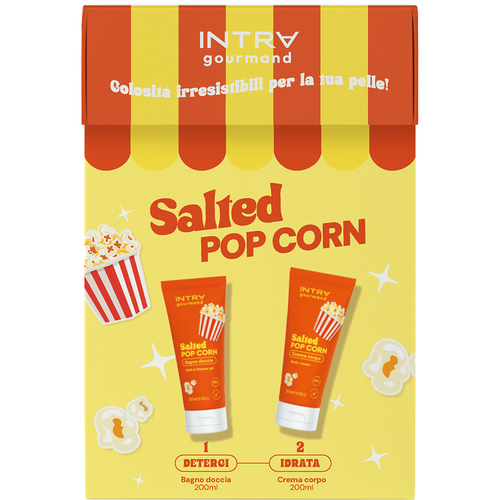 INTRA CONFEZIONE SALTED POPCORN BAGNODOCCIA 200 ML + CREMA CORPO 200 ML