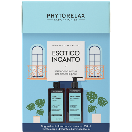 PHYTORELAX CONFEZIONE ESOTICO INCANTO COCCO BAGNODOCCIA IDRATANTE 250ML + LATTE CORPO 250 ML