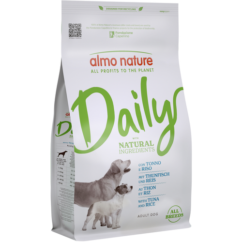 ALMO NATURE CANE DAILY NATURAL TONNO e RISO SACCHETTO 1,2 KG PER TUTTE LE TAGLIE