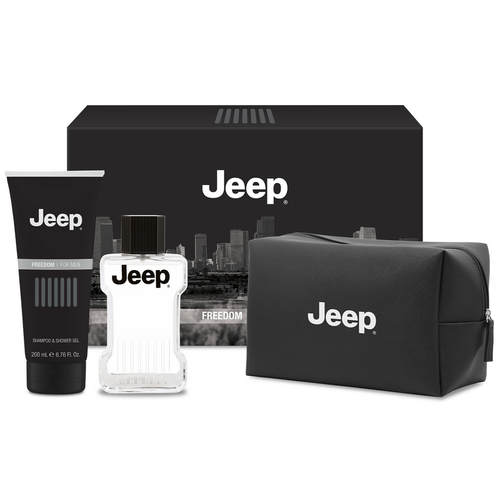 JEEP FREEDOM COFANETTO AFTER SHAVE 100 ML + SHOWER GEL 200 ML + BEAUTY CASE