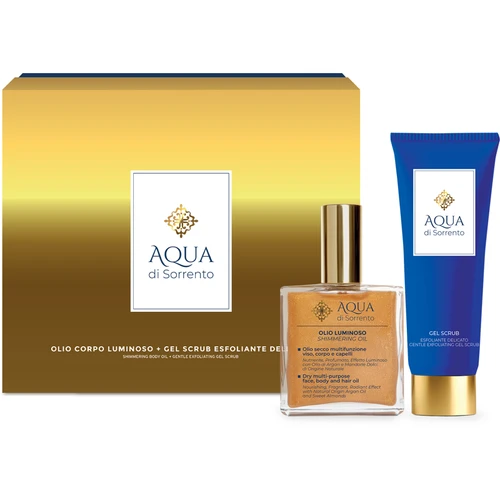 AQUA DI SORRENTO LUMINOSO COFANETTO OLIO LUMINOSO 100 ML + GEL SCRUB 100 ML