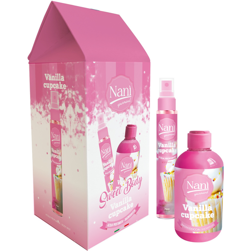NANI' COLLEZIONE GOURMAND CONFEZIONE ACQUA PROFUMATA 75 ML + BAGNODOCCIA 300 ML VANILLA CUPCAKE