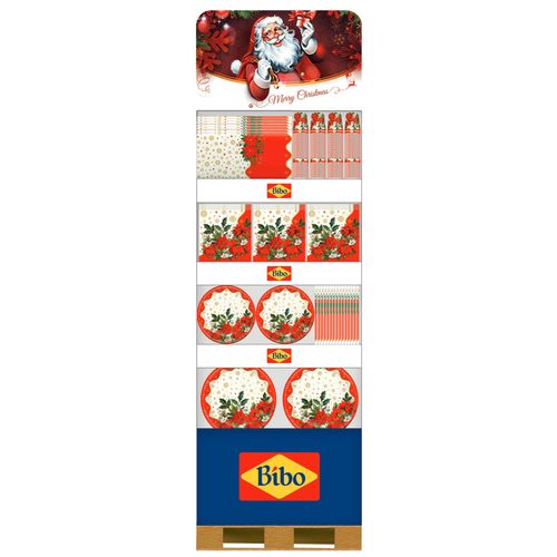 BIBO STELLA DI NATALE ESPOSITORE 336 PEZZI MISTI  