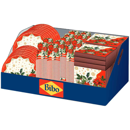 BIBO STELLA DI NATALE ESPOSITORE BOX MEDIUM 96 PEZZI MISTI 