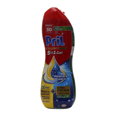 PRIL EXCELL DUO GEL LAVASTOVIGLIE LIMONE & LIME 30 LAVAGGI 540 ML     