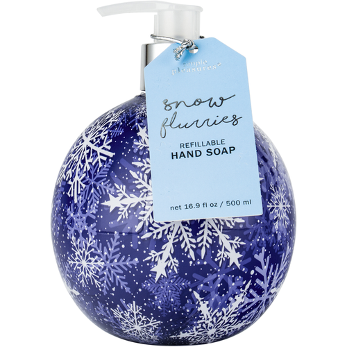 TRI COASTAL NATALE SAPONE MANI A SFERA FIOCCHI DI NEVE 500 ML  