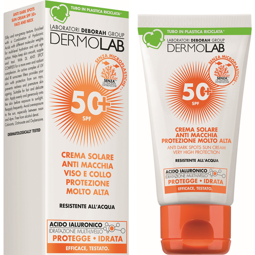 DERMOLAB CREMA SOLARE VISO ANTIMACCHIA PROTEZIONE MOLTO ALTA SPF50+ 50ML