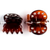 DEFILE' ACCESSORI PER CAPELLI PINZA IN PLASTICA TARTARUGA 2 PEZZI
