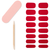 ARDELL GEL NAIL 16 STRIPS ADESIVE CHERRY BOMB 