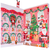 ACCENTRA CALENDARIO DELL'AVVENTO HELLO WINTER. SCATOLA CON LED 33,5x5x 56,7 CM
