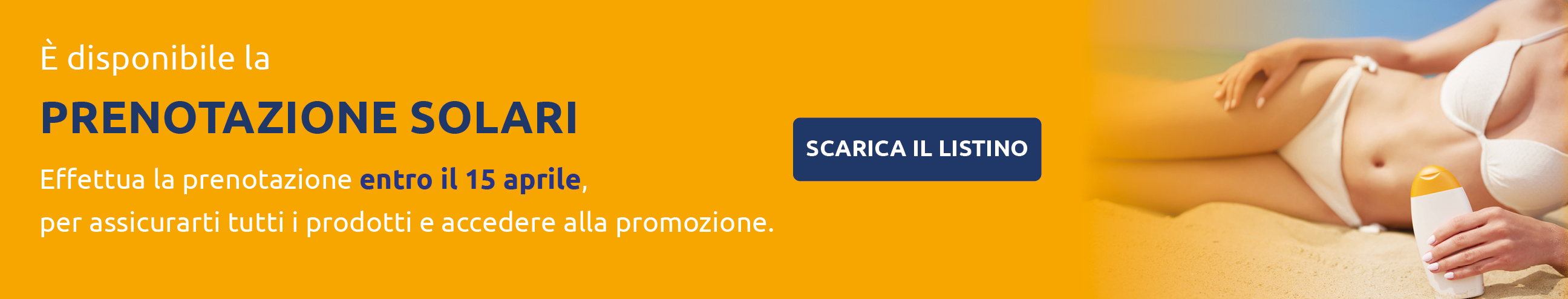 Effettua la prenotazione dei solari!