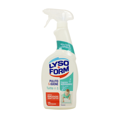 Lysoform Spray Tutto In 1 Classico – Disinfettante Superfici 12x700 Ml Con Agente Pulente Naturale E Fragranza Biodegradabile