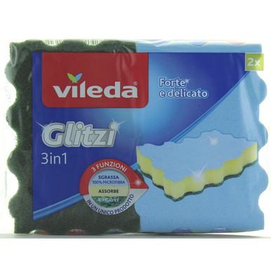 Vileda Spugna Da Cucina Pur Active Colors 4 Pezzi Colorati - Foto 5