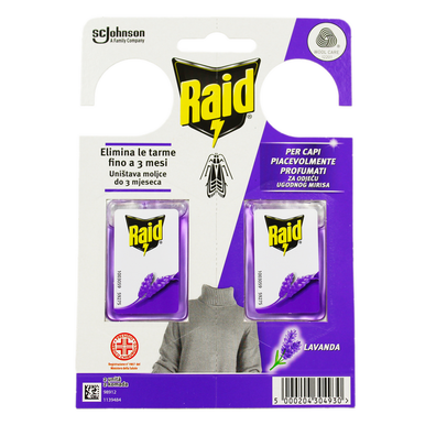 RAID TARME GEL PROFUMATO LAVANDA 2 PEZZI - Meloni Store