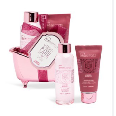 IDC INSTITUTE COFANETTO VASCA ROSE CHERRY BLOSSOM SET BAGNO 2 PEZZI ...