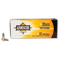 Armscor 22 LR Ammunition ARM22LRSP 40 Grain Lead Solid Point CASE 5000 Rounds - FREE SHIPPING
