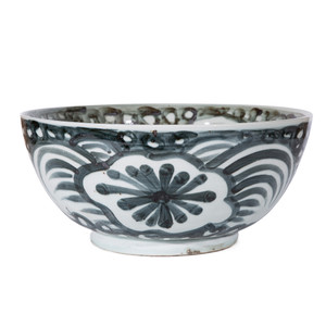 Light Blue Sea Flower Bowl - Large