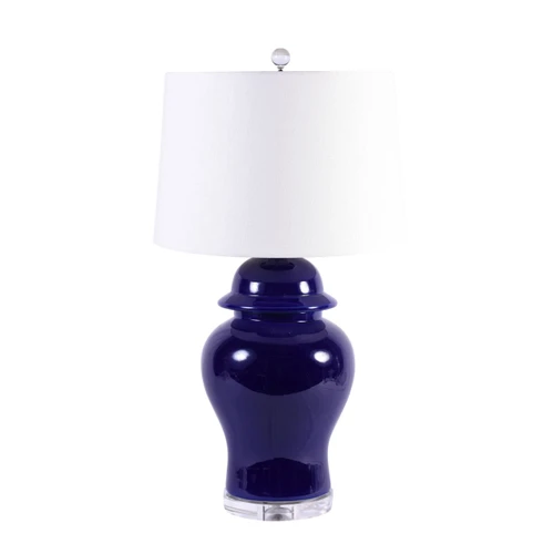 Cobalt Blue Temple Jar Table Lamp - 2 Sizes