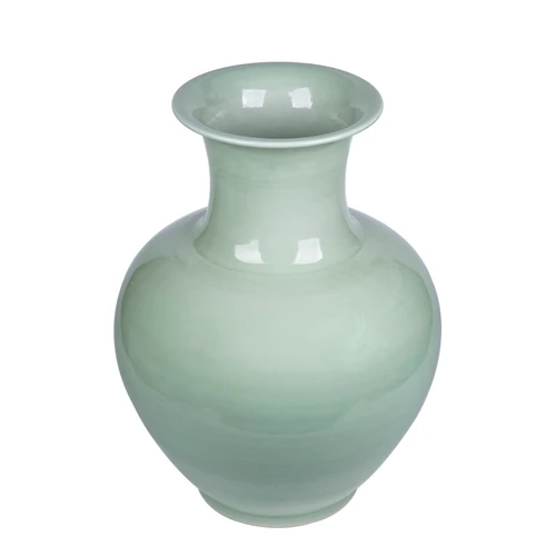 Lion Mouth Porcelain Jar Mint Celadon Green