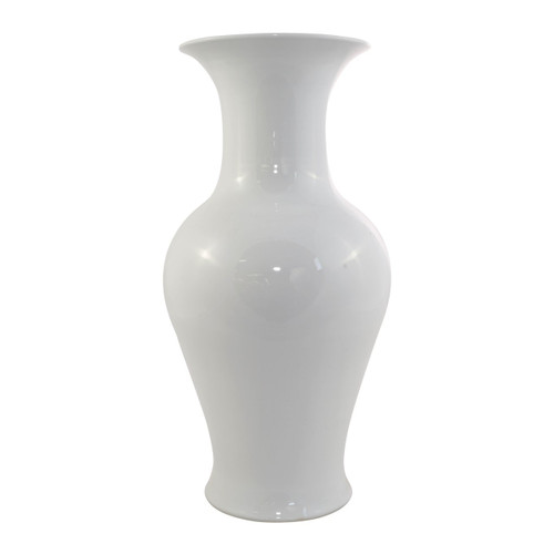 Fish Tail Porcelain Vase White
